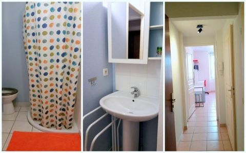 Salle de douche et wc studio Digne les bains